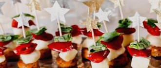 11 simple and delicious canapés on skewers for the holiday table