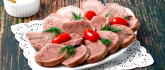 Beef tongue dishes. Recipe with photo 