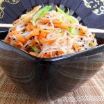 Funchoza with carrots - oriental notes in the everyday menu. Recipes for funchose with carrots and meat, onions, peppers, cucumbers, cabbage 