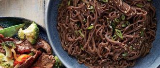 Buckwheat noodles - recipes for cooking and serving