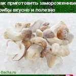как приготовить замороженные грибы