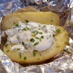 potatoes in foil in the oven