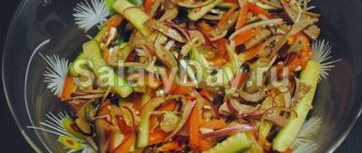Chinese salad with meat