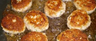 Cutlets with golden crust