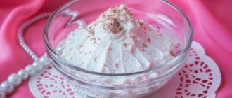 Cream cheese recipe with kefir for cakes and cupcakes