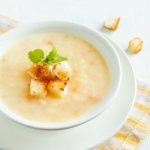 Cream soup with processed cheese