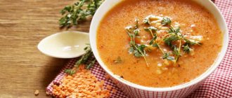 Chicken lentil soup