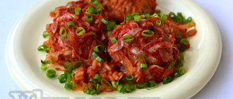 Lazy cabbage rolls in a slow cooker: recipe