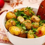 new potatoes with garlic
