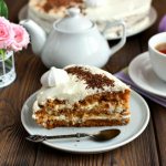 Carrot cake with sour cream