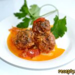 Meatballs with gravy in a pressure cooker