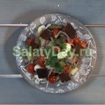 Новогодний картофельный салат с говядиной