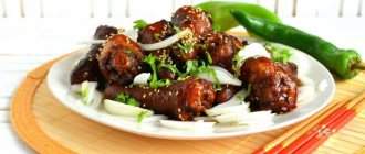 Hot and spicy Chinese pork tails