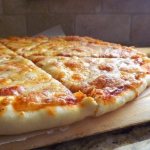 Pizza with fluffy dough