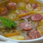 Rassolnik with sausage and pickles - step by step photos in recipes