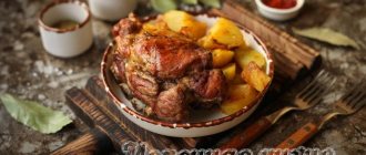 Recipe for pork ribs with potatoes baked in the oven