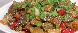 Recipes for cooking eggplant in sweet and sour sauce