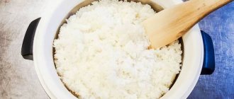 Sushi rice in a rice cooker without vinegar. Classic recipe 