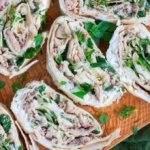 Lavash roll with canned saury