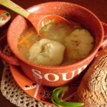 Hake fish soup with rice