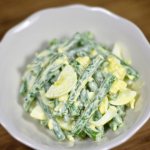 salad with green beans and egg