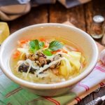 Cabbage soup with canned fish recipes with photos step by step