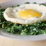 Spinach with egg