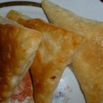 Yeast-free puff pastry in a frying pan