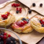 puff pastry with berries