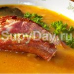 Суп из говяжьих ребер - быстрый рецепт