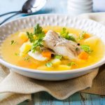Flounder soup for children