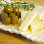 Cheese and olives