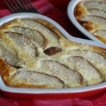 Curd casserole with pear