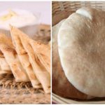 narrow and wide flatbreads