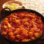 delicious goulash with potatoes