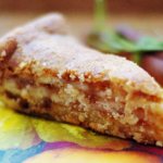 Apple pie with semolina and flour, butter, milk