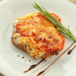 Baked pork with tomatoes